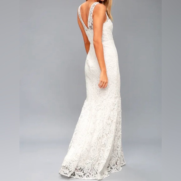 White lace Maxi dress - Picture 4 of 12